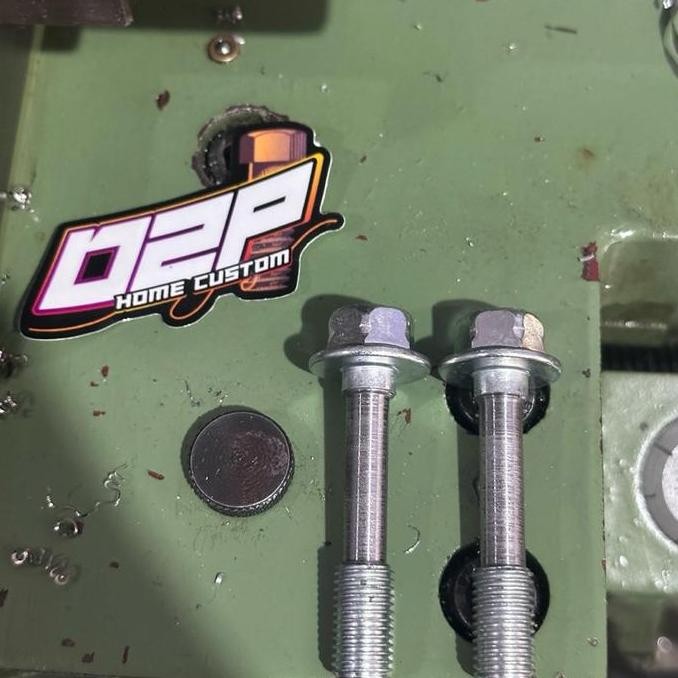 Baut Shock Depan Ceper ,Baut Shock Lowering L Stainless Custom Handmade Titanium Termurah