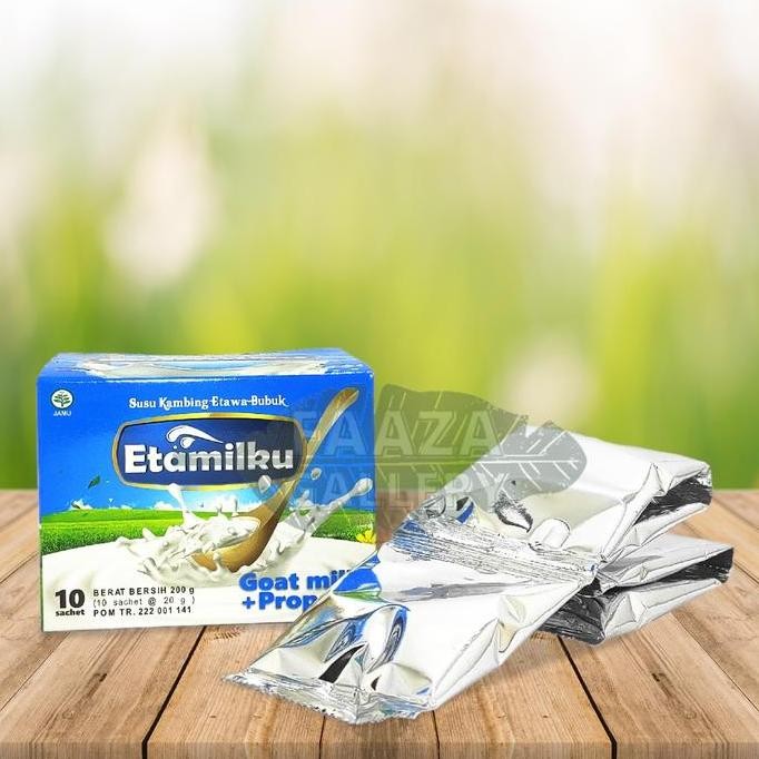 

BARU SUSU KAMBING ETAWA ETAMILKU PLUS PROPOLIS MADU DAN BEEPOLEN BAIK UNTUK KESEHATAN MILK DAIRY BUBUK SUSU KAMBING ASLI SACHET SUSU BUBUK