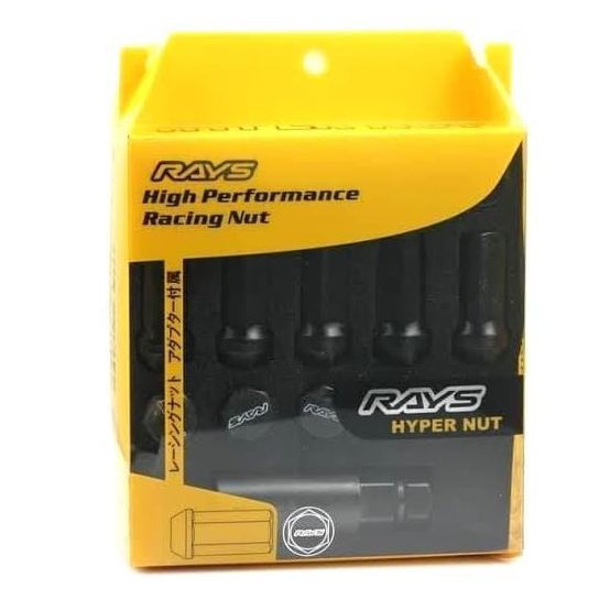 Baut Roda Mobil Lugnut Hypernut Rays 1.5Mm Hitam Black Lug Nut Velg Termurah