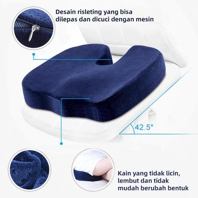 Grosir Bantal Duduk Alas Kursi Memory Foam Bantal Ambien Wasir