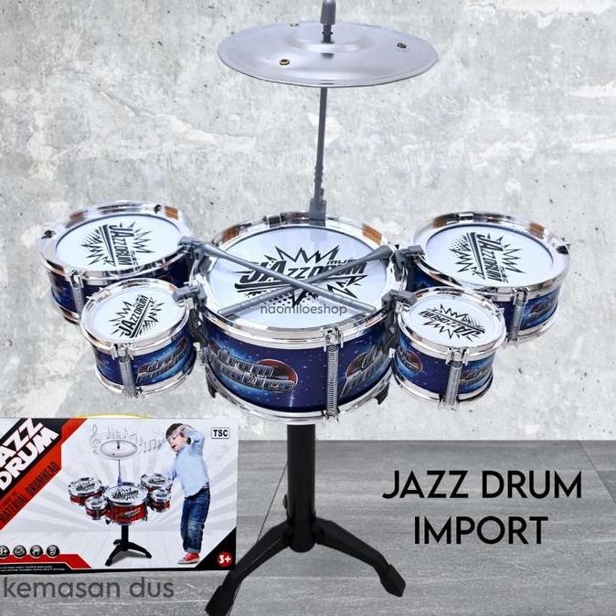Murah Mainan Anak Jazz Drum Mini Mainan Anak Drum Set Plastik Stick