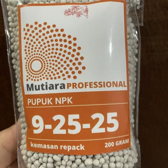 

Terlaris Pupuk Npk Mutiara Profesional 9-25-25 200 Gram