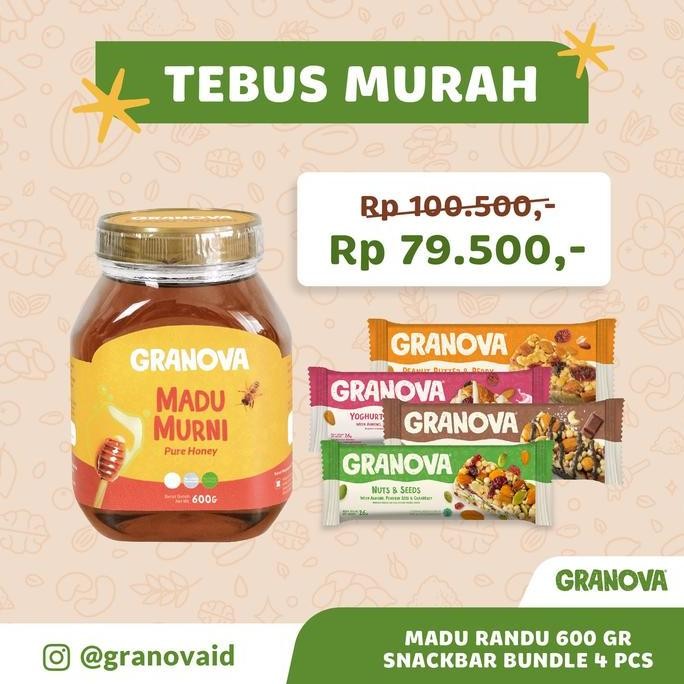 

BARU GRANOVA - MADU MURNI RANDU 600GR (PREMIUM, MADU ASLI 100%, SEHAT)