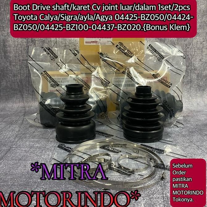 Promo Boot drive shaft-karet drive shaft 1set in/out calya-sigra-agya-ayla COD