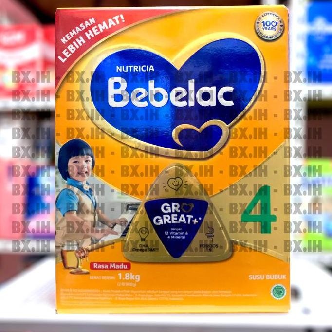 

BARU BEBELAC 4 MADU 1800GR SUSU PERTUMBUHAN 3-6 THN EXPIRED DATE 100% AMAN
