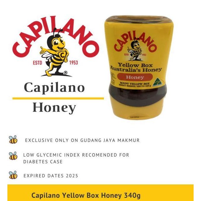 

BARU MADU CAPILANO AUSTRALIA ORIGINAL YELLOW BOX LOW GLYCEMIC INDEX 340GR