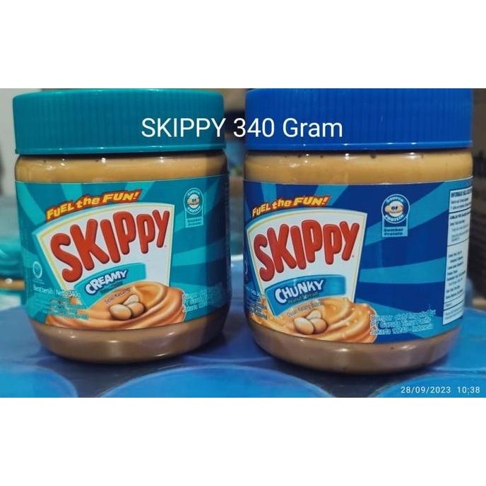 

Baru Skippy 340 Gram Chunky/ Creamy Peanut Butter Selai Kacang Import 340 G