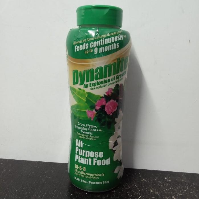 

Terlaris Pupuk Dynamite Green Hijau 907Gr Npk 18-6-8 Vitamin Tanaman Bunga Hias