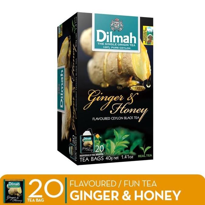 

Baru Dilmah Tea Ginger & Honey - Teh Celup Enveloped 20 Bags