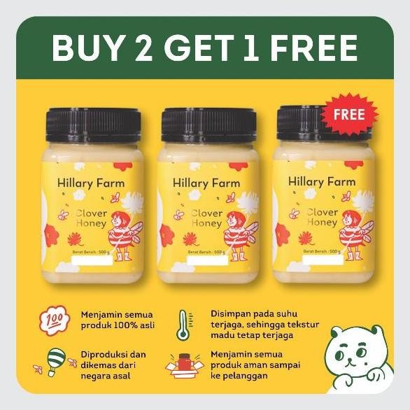 

BARU HILLARY FARM MADU 2 PCS FREE MADU