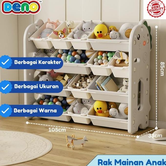 DENO KISUBO Rak Serbaguna Rack Shelf Organizer Rak Mainan Anak Karakter Kado Kertas Termurah