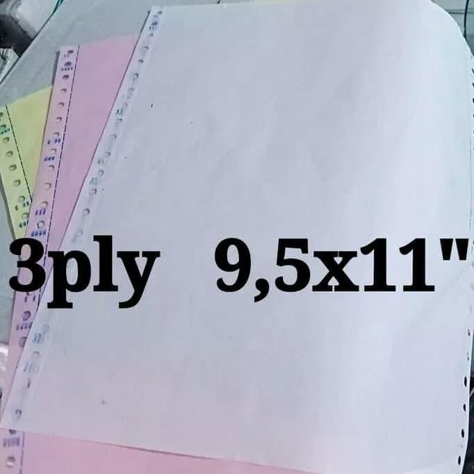 

Kertas 3ply komputer Continuous form 9.5x11 inch isi 250set