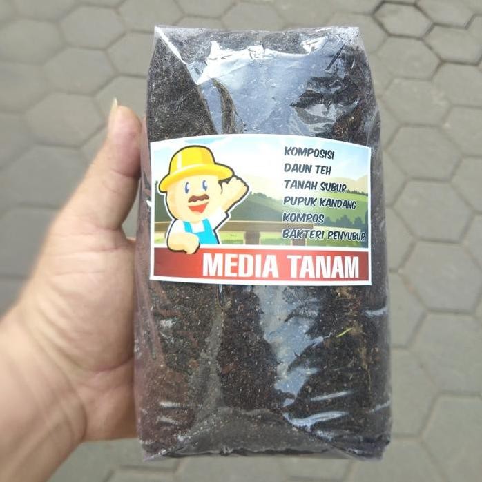 

Terlaris Media Tanam 1Kg Daun Teh Tanah Pupuk Kandang Kompos Bakteri Penyubur