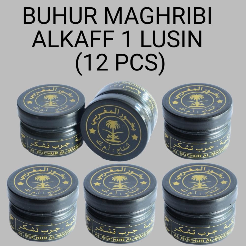 @*@ BUKHUR ALMAGHRIBI ALKAFF 1 LUSIN MAGRIBI AL MAGHRIBI BAKHOOR BUHUR  DUPA GAHARU BUKHUR ORIGINAL 