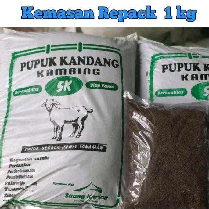 

Terlaris Pupuk Kandang Organik Kambing Repack 1 Kg Kohe Halus Tanah Cabe Kering Tanaman