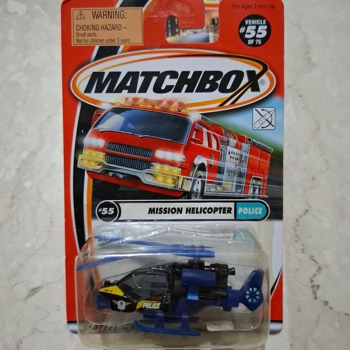 matchbox mission helicopter police