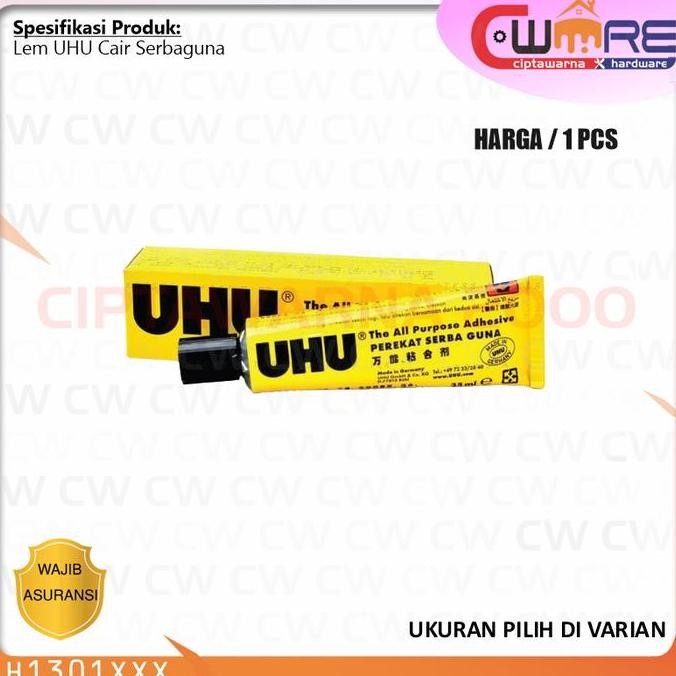 

.........] Lem Cair UHU Perekat Serbaguna Multi Purpose Adhesive 7 35 ml