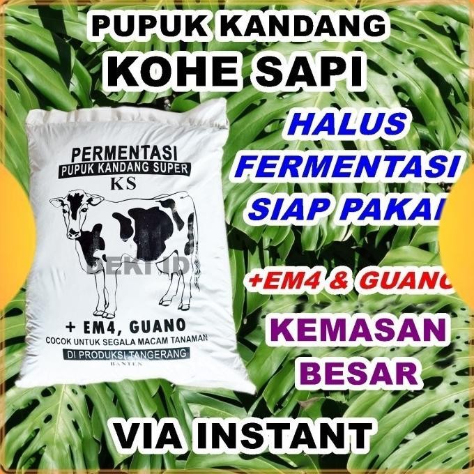 

Terlaris Pupuk Kandang Organik Kohe Sapi Besar Via Instant Halus Fermentasi