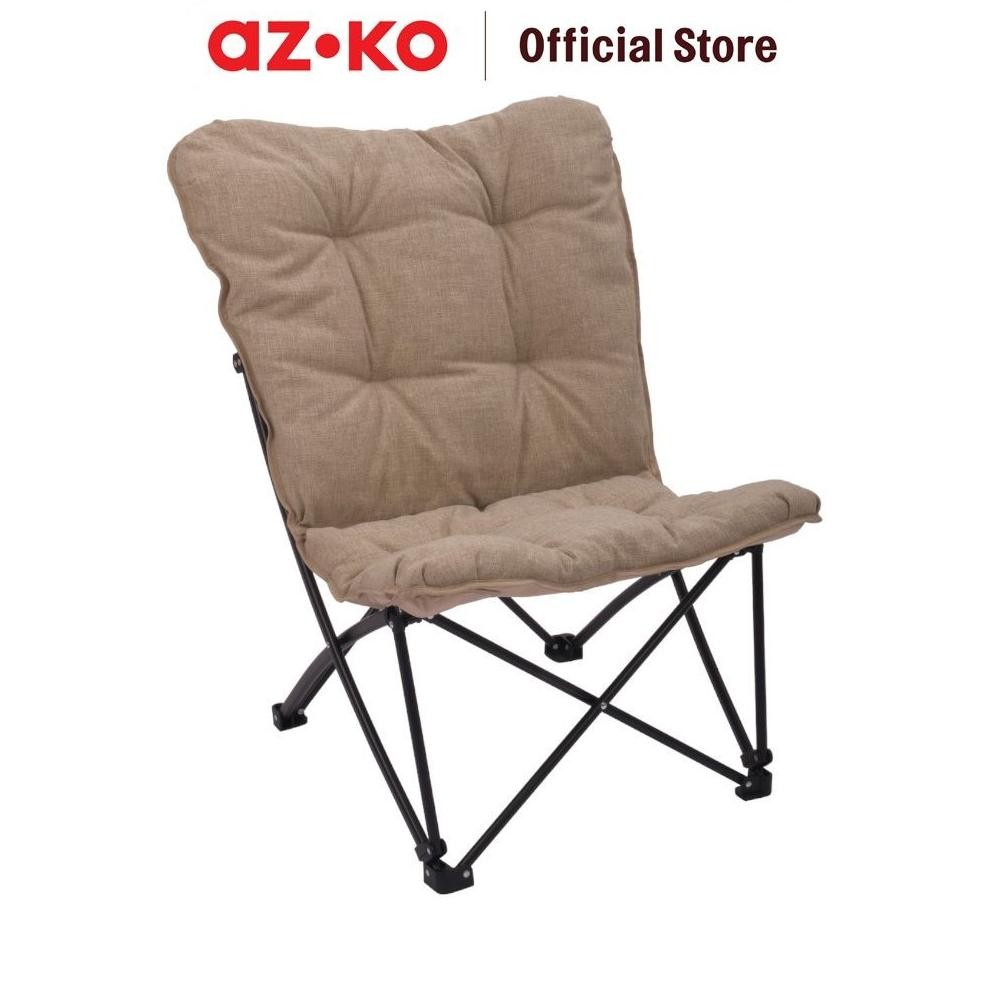 AZKO Soleil Kursi Camping Lipat Big Butterfly - Cokelat Muda Folding Chair Kursi Memancing Bangku Li