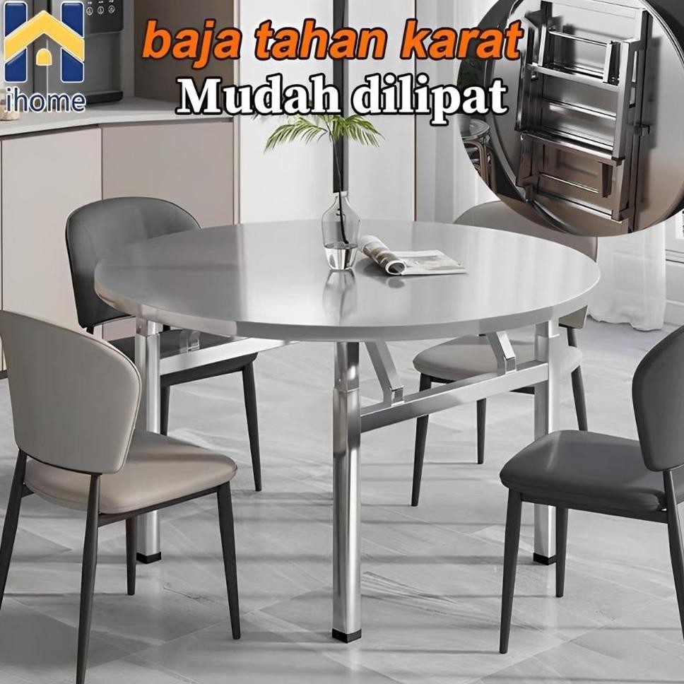 Meja Lipat Meja Makan Lipat Meja Makan Minimalis 2 Kursi Meja Bulat Besi Meja Bar Dapur Lipat