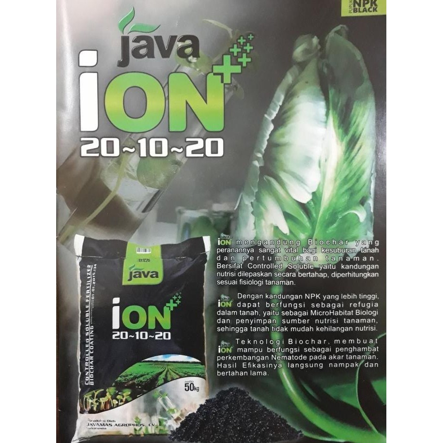 

Terlaris Npk Black Ion 20-10-20 Pupuk Biochar Kemasan Repacking 1Kg Dr Javamas