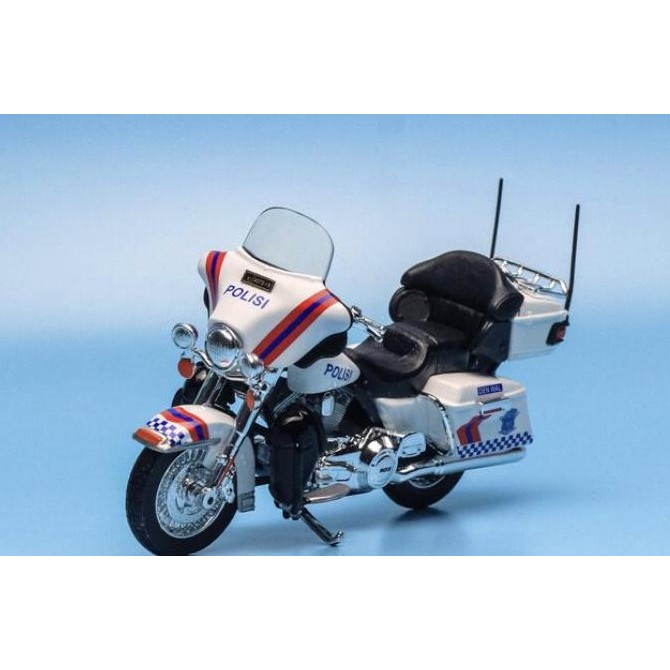 Diecast Motor Harley Davidson Electra Glide Custom Polisi