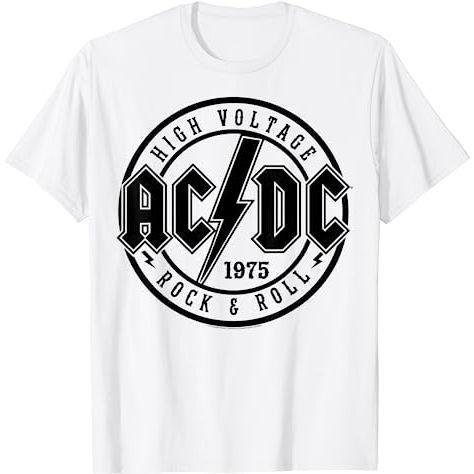 Baju Kaos pria Wanita AC DC Rock & Roll T-Shirt Cotton Combed 24s | Pinky Project