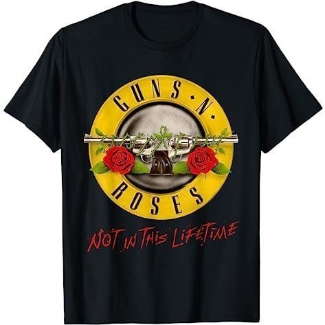 Baju Kaos Guns N' Roses Not in This Lifetime T-Shirt Premium Cotton Combed 24s Original 100% | Pinky