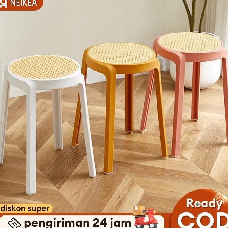 Kursi Bakso Kursi Rotan Kursi Plastik Kursi Baso Rotan Bangku Plastik Bangku Makan Kursi Bulat Minim