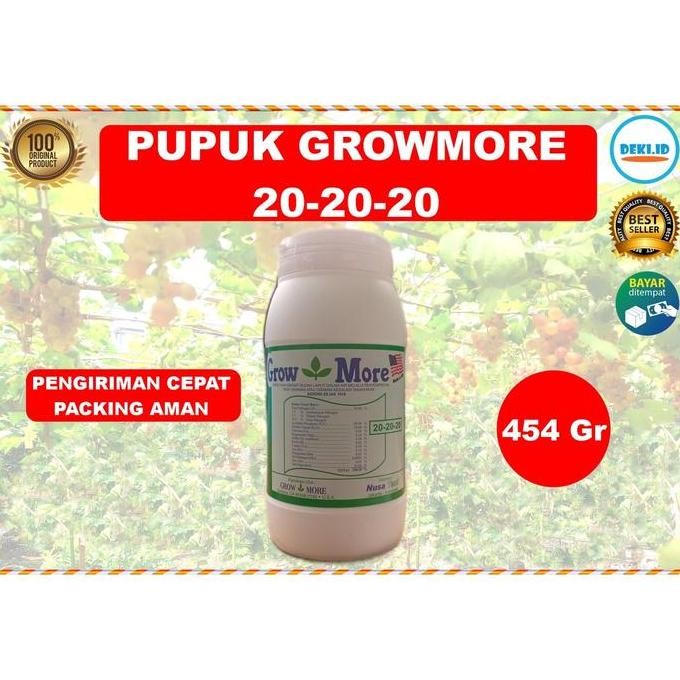 

Terlaris Growmore 20 20 20 Kemasan Pabrik 454 Gr Pupuk Npk Daun Grow More Nutrisi Seimbang Pertumbuhan Tanaman