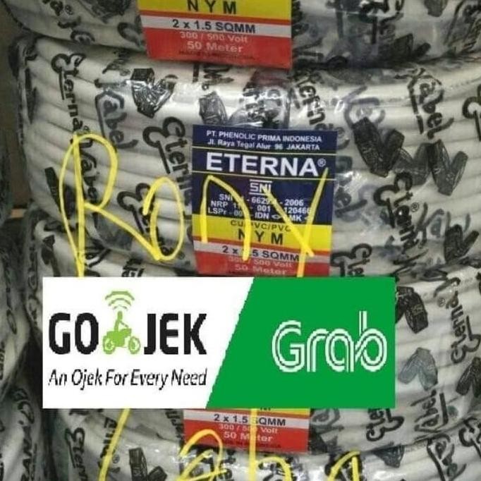 Kabel Eterna Nym 2X1.5 Mm / Kabel Listrik Nym 2X1,5 Mm Eterna