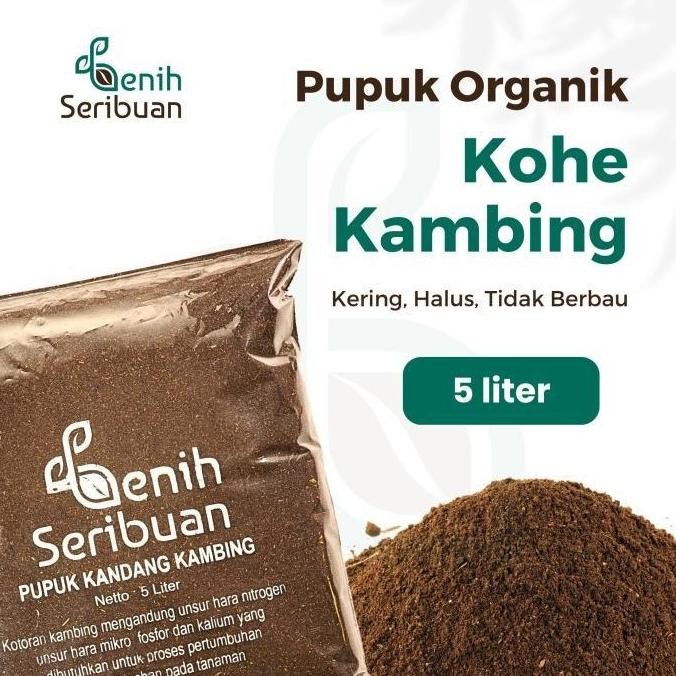 

Terlaris Pupuk Kandang Media Tanam Organik Kohe Kambing 5 Liter Murni (Sku Bb)