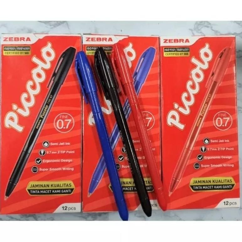 

Ready Pulpen Piccolo Zebra O,7 Mm (12 Pcs)