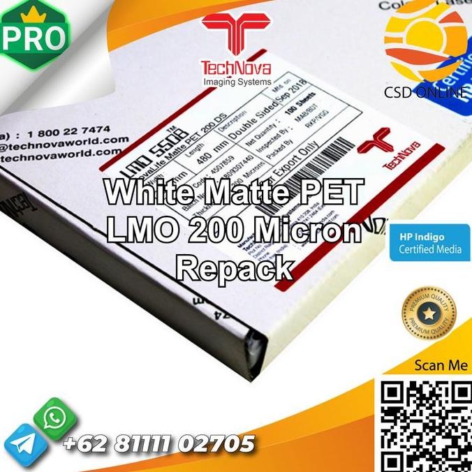 

TECHNOVA LMO 200 Micron Kertas Synthetic Print Cetak A3+ spt Yupo|Ecer