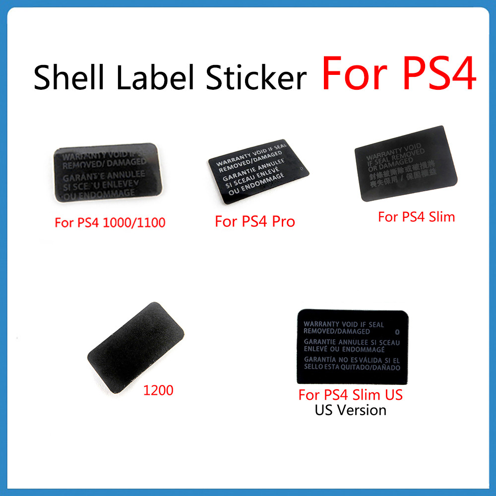 

10 Pcs Untuk PS4 Stiker Label Cangkang Ramping Untuk 1000 1100 1200 Konsol Segel Perumahan Khusus La