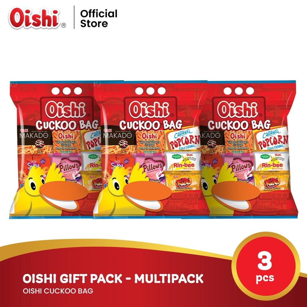 

Ready stok Terlaris Oishi Gift Pack - 3 Pcs Mini Snack Variety Termurah