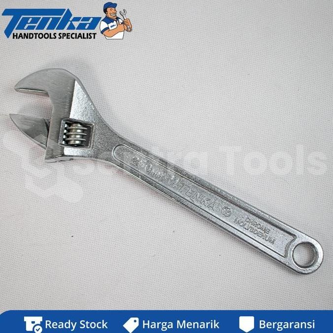 Terjangkau Kunci Inggris Adjustable Wrench Tenka Ukuran 8 / 10 Inch