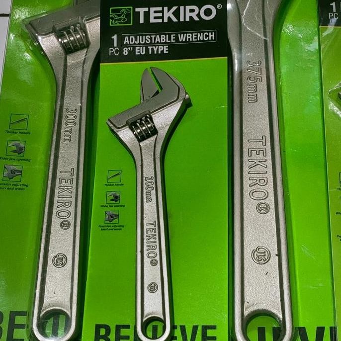 Terjangkau Kunci Inggris 8" 200 Mm - Adjustable Wrench - Kunci Inggris Tekiro