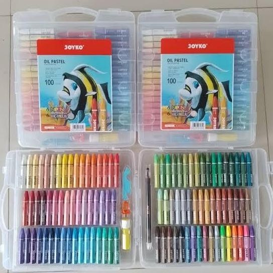 

Crayon oil pastel Joyko 100 warna