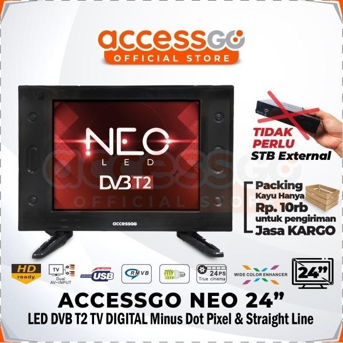 NEW ACCESSGO NEO LED 24 Inch DVB T2 TV DIGITAL
