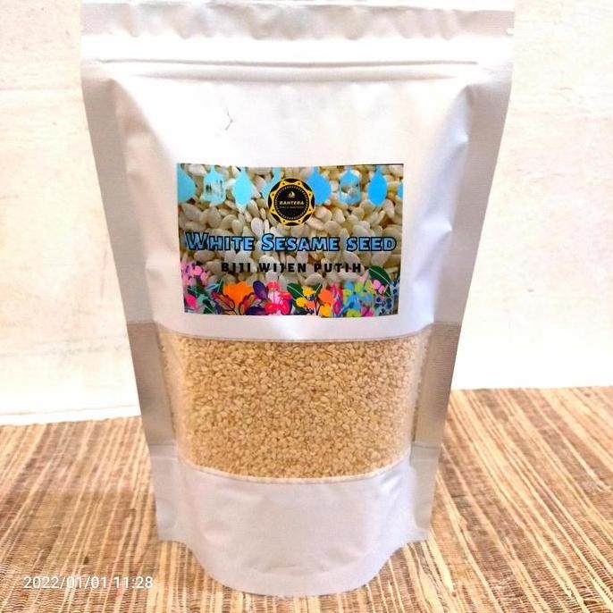 

Terlaris Wijen Putih White Sesame Seed Kue Dan Masakan 100/250/500/1000 Gram Bahan