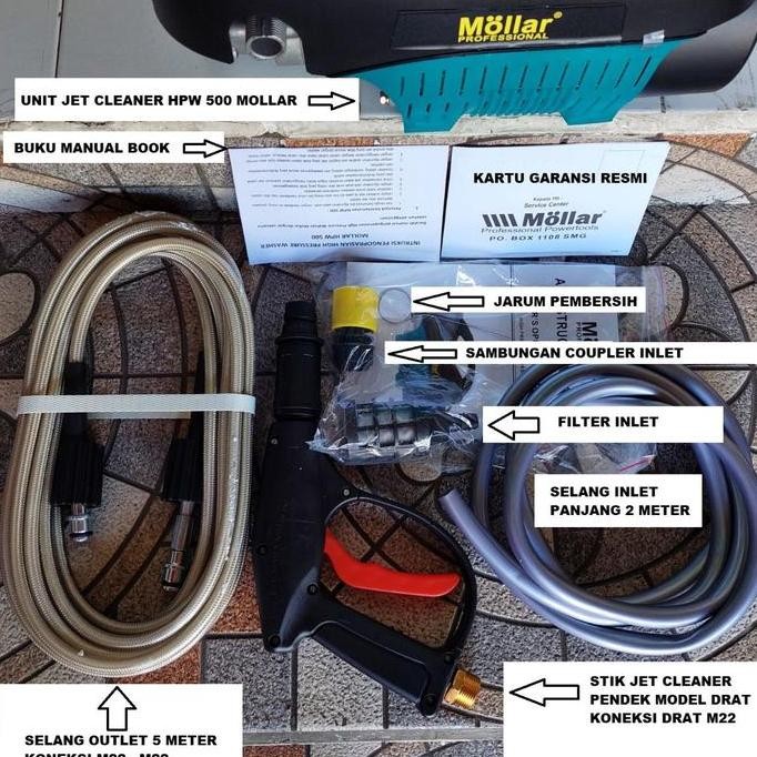 MOLLAR HPW 500 / HPW 550 Jet Cleaner 110 Bar Motor Induksi