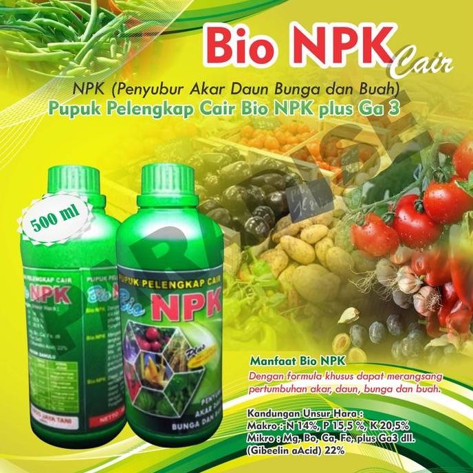 

Terlaris Pupuk Cair Bio Npk Plus Ga3 500 Ml