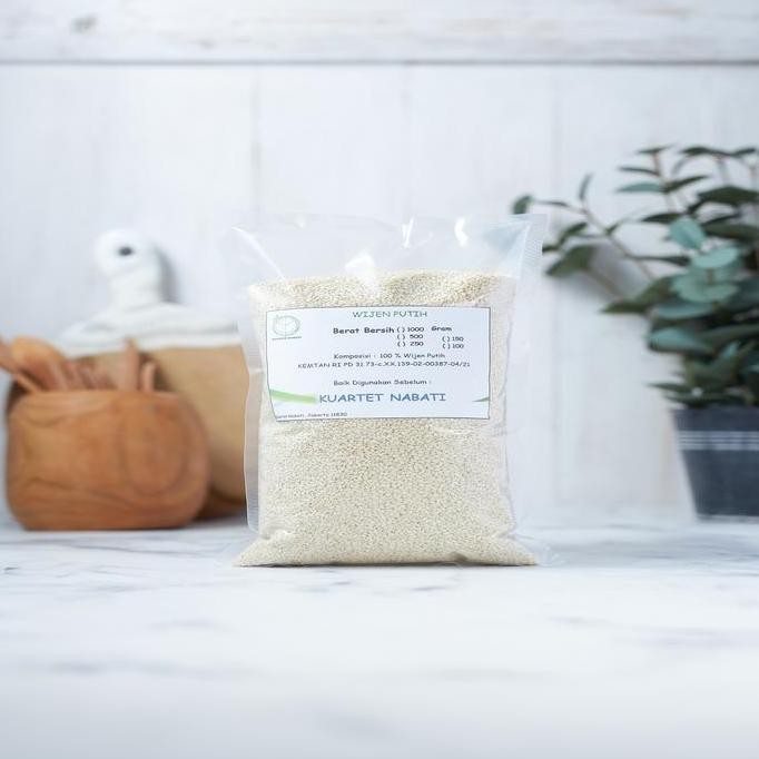 

Terlaris 1000Gr Biji Wijen Putih Mentah - Raw White Sesame Seeds