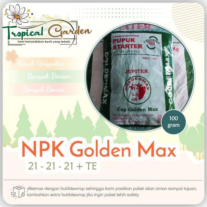 

Terlaris Pupuk Starter Npk Golden Max Kemasan Repack 100 Gram Cod