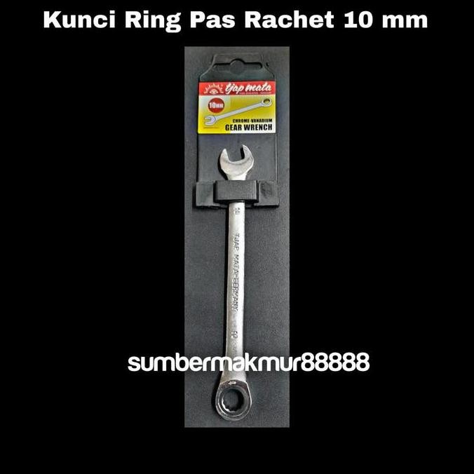 Diskon Kunci Ring Pas Rachet 10Mm Tjap Mata