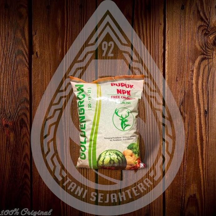 

Terlaris Pupuk Npk Goldengrow 20-17-21 (1Kg)