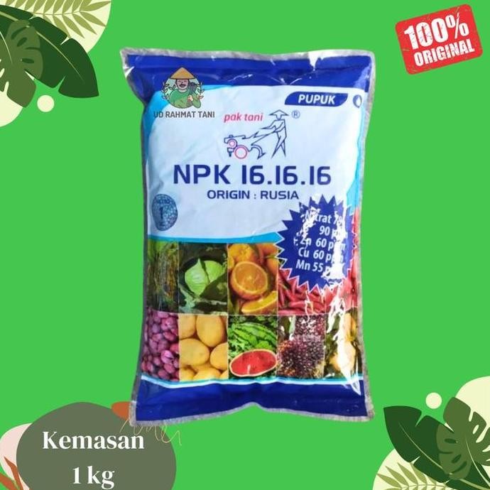 

Terlaris Pupuk Npk Mutiara 16 16 16 Pak Tani 1 Kg Kemasan Original Pabrik