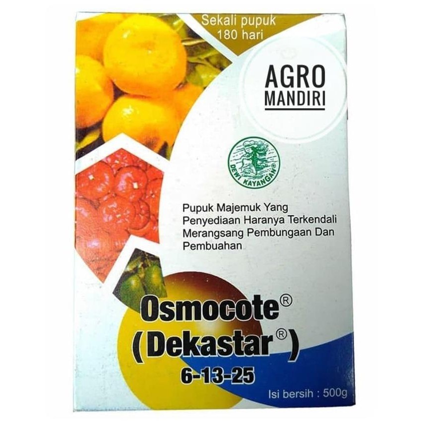 

Terlaris Pupuk Osmocote Dekastar Buah 6-13-25 Npk Import Belanda 500 Gram