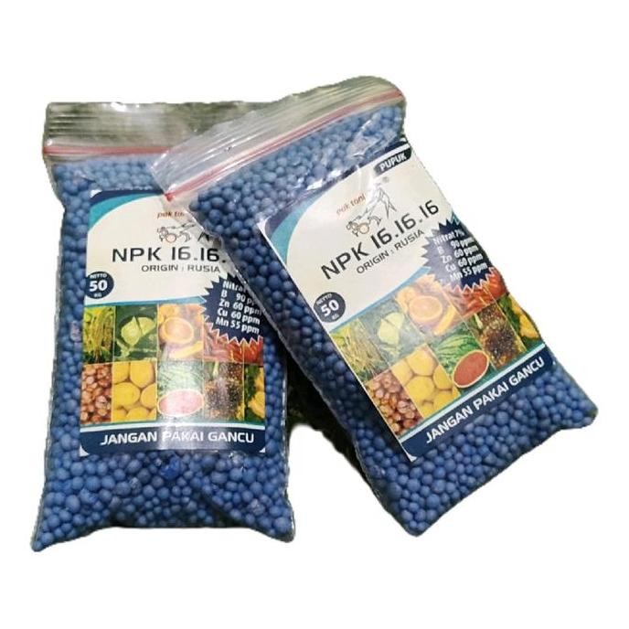

Terlaris Pupuk Npk 16 16 16 Pak Tani Repack Biru Tanaman